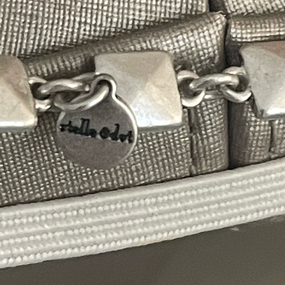 STELLA & DOT 5-STRAND SILVER TONE NECKLACE - Picture 4 of 7